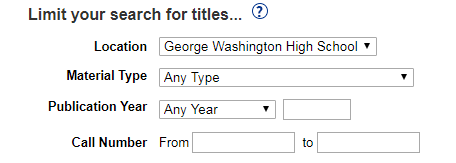 Limit you search for titles limiters